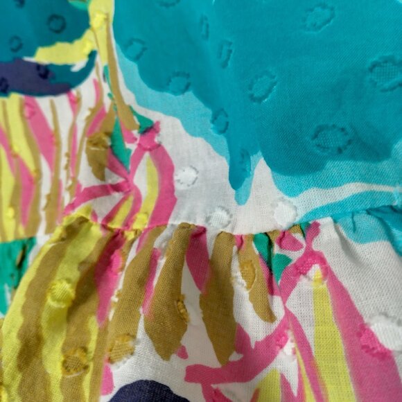 J Crew Skirt Outfit Size 0 P Petite Pink Blue Floral Halter Ruffled Blue Pink - Picture 14 of 16